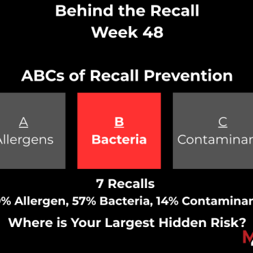 November 23, 2025 – November 29, 2025 – 7 Recalls (7 FDA, 0 USDA)